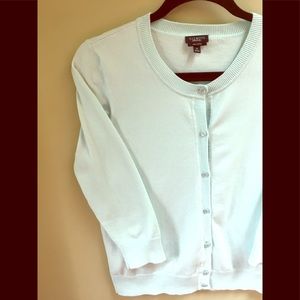 Talbots Aqua cardigan